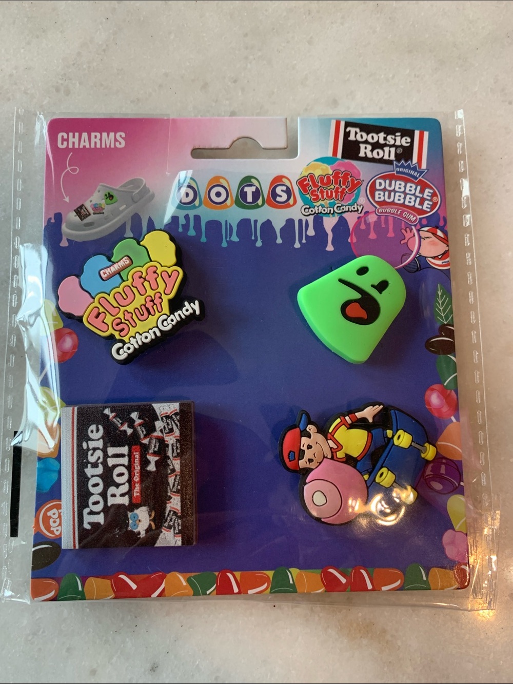 Tootsie Roll, Fluffy Stuff, Dots and Double Bubble Charms Pack
